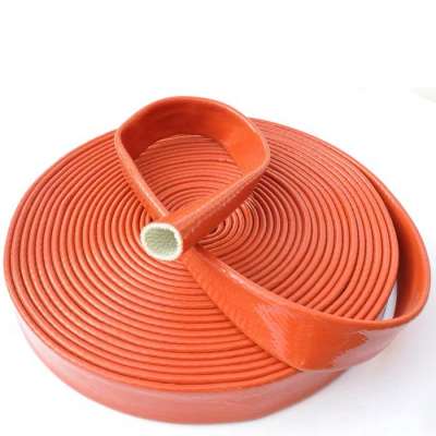 silicone fiberglass heat resistant sleeve fire proof tubing