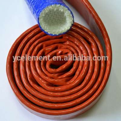 fiberglass silicone sleeve flame retardant hose thermal insulation tubing