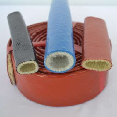 fiberglass heat insulation hose silicone coated sleeve ID 4mm-150mm